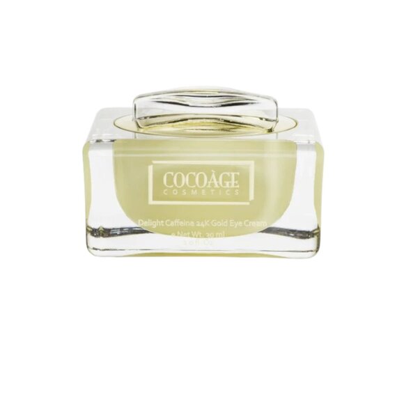 Cocoage Cosmetics Delight Caffeine 24k Eye Cream - 1 oz NIB with COA MSRP $795 - Picture 1 of 9